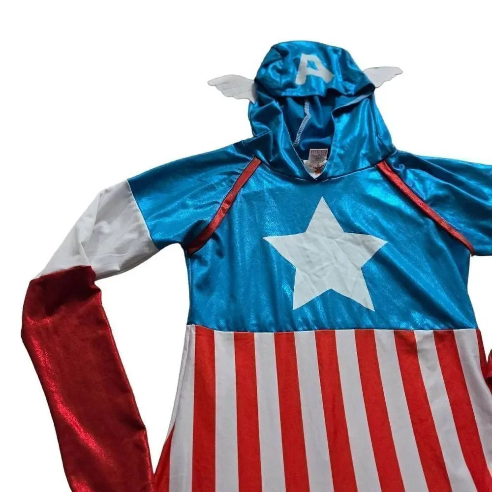 Marvel Comic Captain America Dress Halloween Costume XL youth
